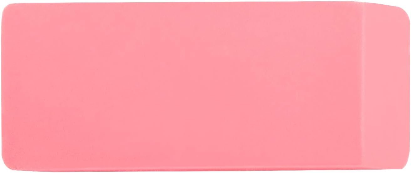 Basics Rectangular Eraser, 24 Count, Pink - 图片 2