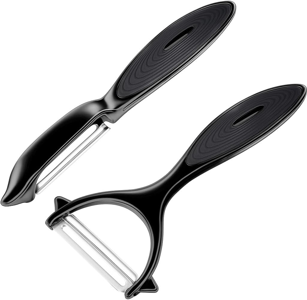 Premium Vegetable Peeler Set – Ultra Sharp Stainless Steel Blades with Non-Slip Ergonomic Handles for Easy Potato