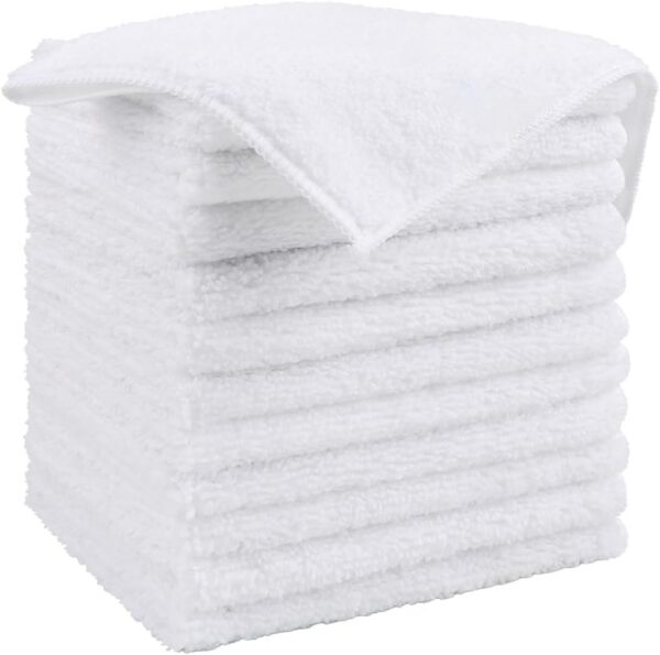 Cleaning Cloth,12 Pack Cleaning Rags, Cleaning Towels with 4 Color Assorted, 11.5"X11.5"