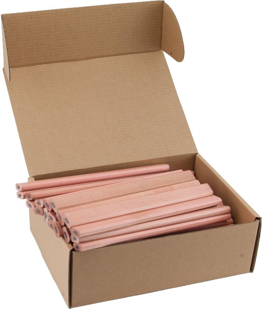 GRAPHITE Hard Lead Carpenter Pencils Bulk - (72) Pieces Lumber Wooden Pencil #2 (HB) - 图片 2