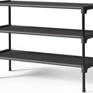 Non-Woven Shoe Rack Shelf, Shoe Organizer for Closet, Entryway, Garage & Corridor, Stackable Shoe Shelves