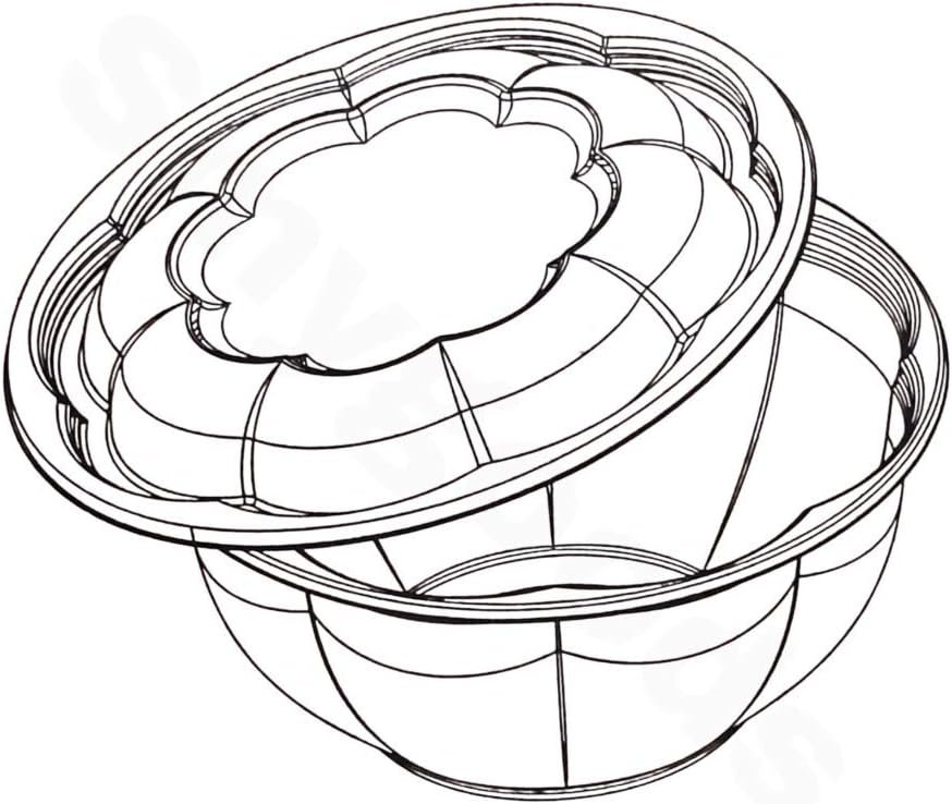 Plastic Salad Bowls with Airtight Lids Ideal for Meal Prep, Takeout, Catering, Parties - 图片 2