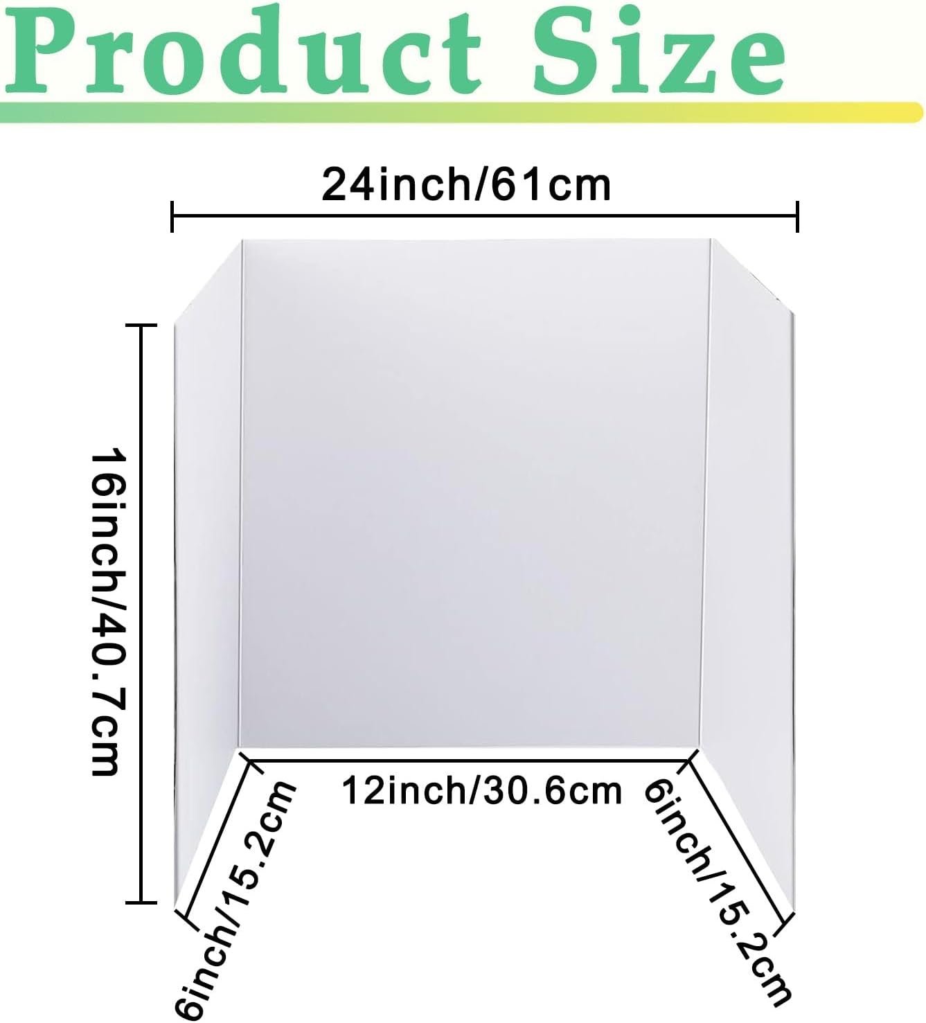 3-Pack, White Corrugated Project Boards for Science Fairs, School Projects, Event Displays - 图片 2