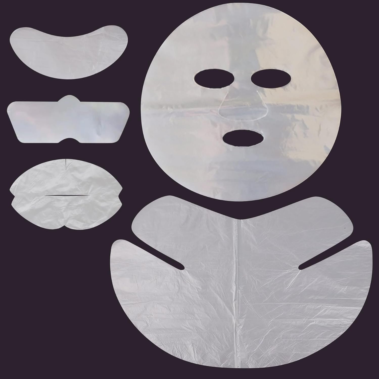 700Sheets Face Neck Eye Nose Lip Disposable Plastic Moisturizing Mask Paper Wrapped Facial Cover Film Patch for DIY