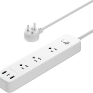 3 Outlets and 4 USB Ports(1 USB C), Non Surge Protector for Cruise Ship, Travel, Home Office