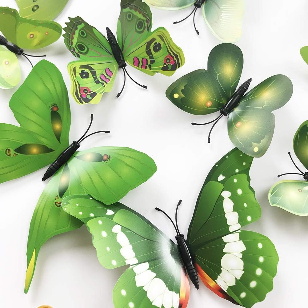 36pcs 3D Colorful Butterfly Wall Stickers DIY Art Decor Crafts for Party - 图片 4