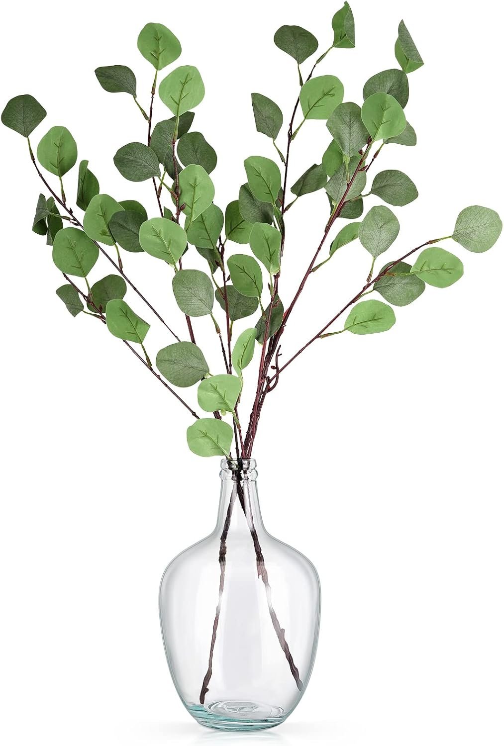 Clear Glass Vase Tall Farmhouse Vase for Branches Glass Vases for Centerpieces in Home Decoration