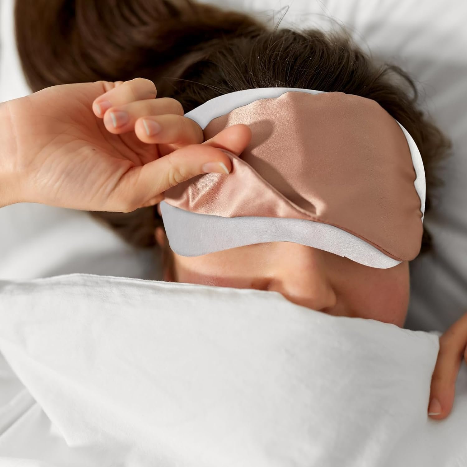 300 Pcs Disposable Eye Pillow Covers Care Cotton Sheet, Facial Eye Covers Spa Cotton Paper, Cosmetic Facial Paper Sheet Nose Face Pads, - 图片 5