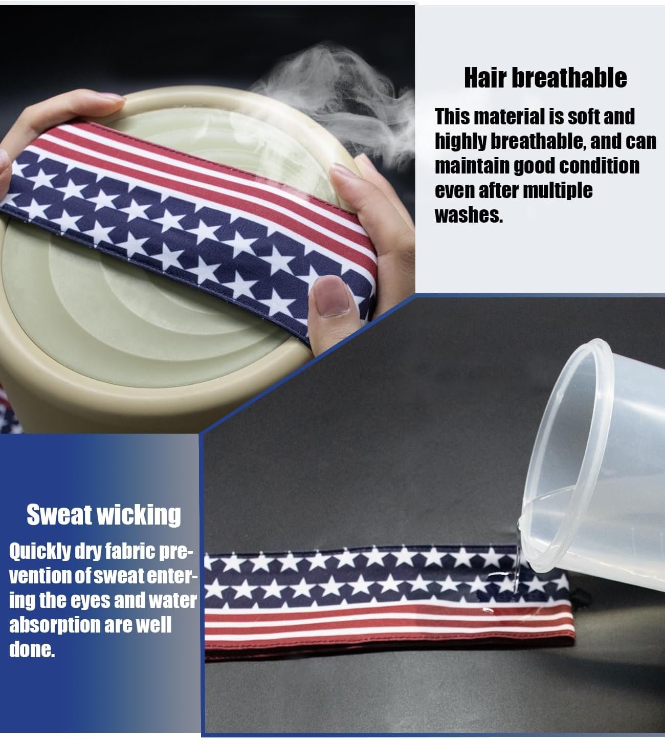 Head Tie Headband, Tie Up Sweatband for Tennis Sweat Hair Band Ninja Karate Pirates Basketball - 图片 2