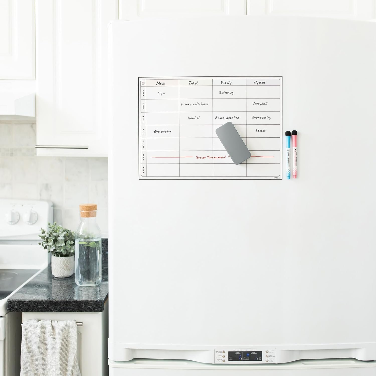 Felt Bottom Surface Whiteboard Cleaner, Dry Wipe Board Eraser, Magnetic Tool for Dry Erase Board - 图片 3