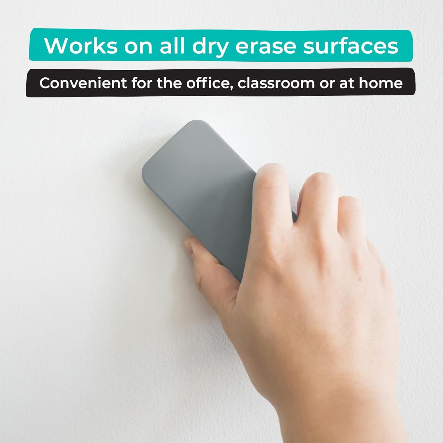 Felt Bottom Surface Whiteboard Cleaner, Dry Wipe Board Eraser, Magnetic Tool for Dry Erase Board - 图片 4