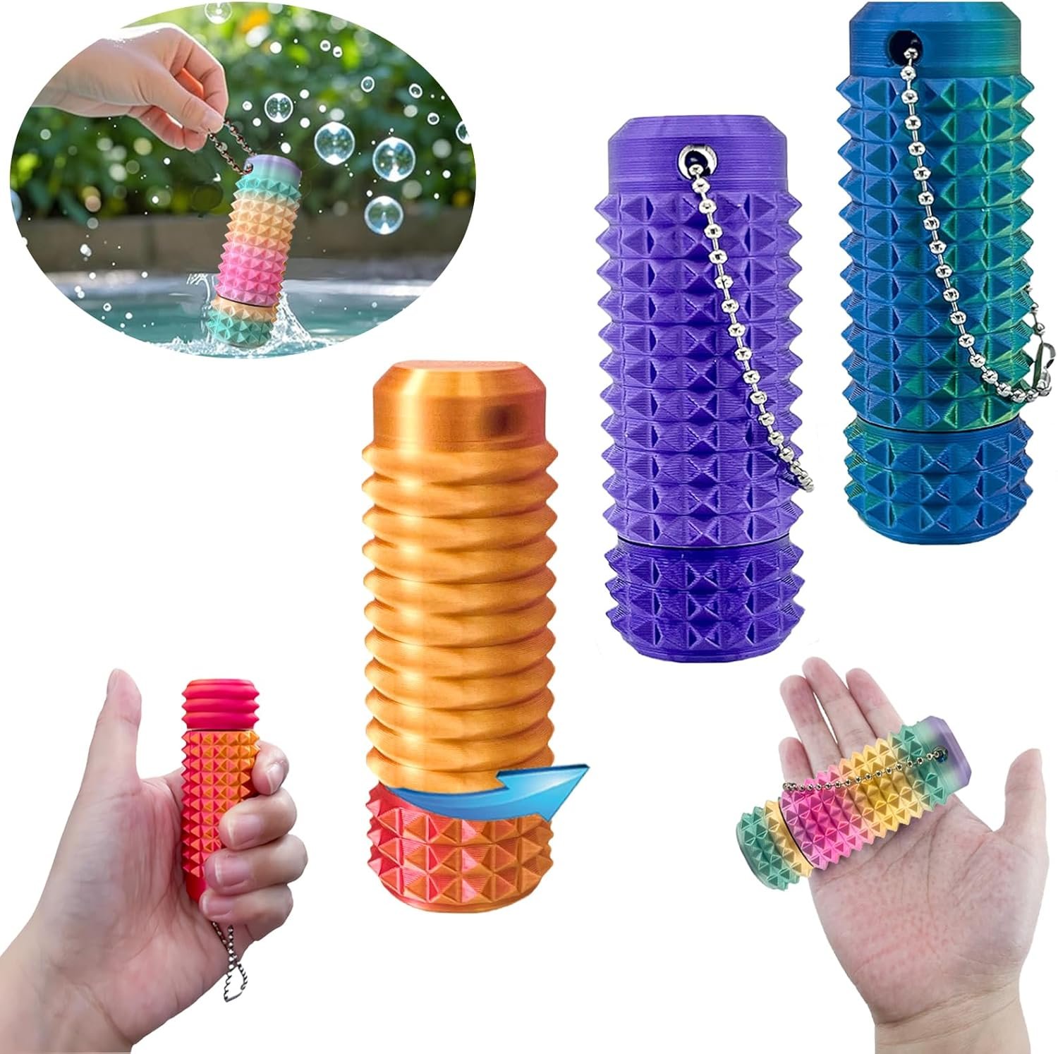 2Pcs Upgrade Little Pain Ouchies Pain Stim Fidget, 3D Printed Fidget Toys Anxiety Relief Items