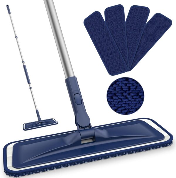 Flat Floor Mop Wet Dry Use for Hardwood Floors Laminate Wood Tile Vinyl Wall Hard Surface