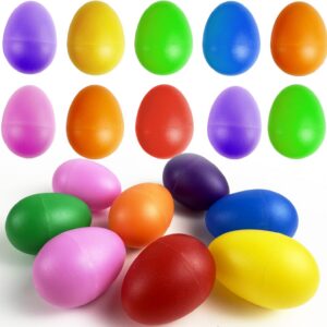 18 PCS Easter Egg Shakers for Kids – Colorful Percussion Musical Maracas for Toddlers, Baby Sensory Toys, Easter Basket Fillers, Preschool Rhythm Instruments, Classroom Noise Makers