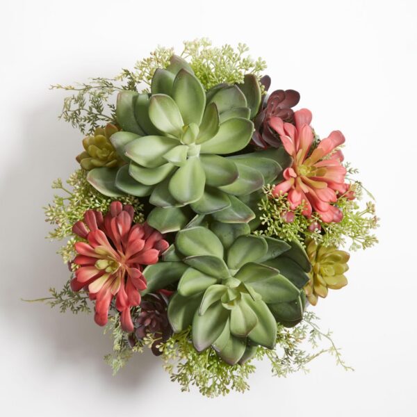 Premium Artificial Indoor Plant Enhances Interior Design, Display on Any Surface in Your Home Adding an Inviting Touch of Nature, Grey Planter Pot Included - 图片 4