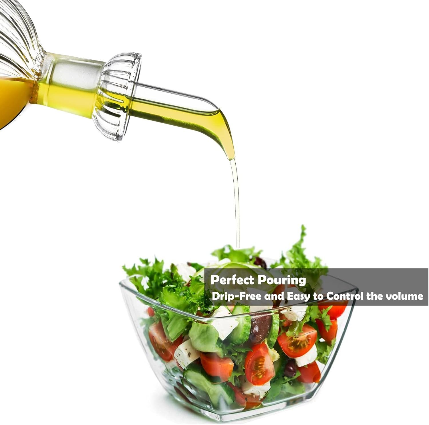 300 ml Oil Dispenser Bottle/Glass Decanter and Cruet for Kitchen and Table - 图片 3