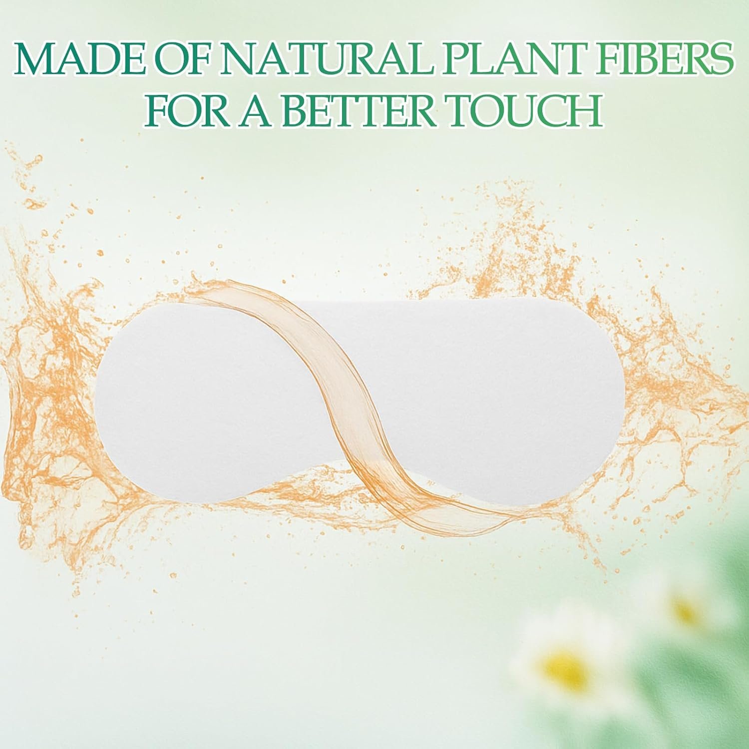 300 Pcs Disposable Eye Pillow Covers Care Cotton Sheet, Facial Eye Covers Spa Cotton Paper, Cosmetic Facial Paper Sheet Nose Face Pads, - 图片 2