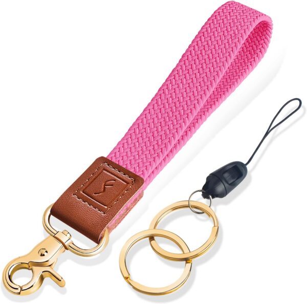 Keychain,Braided Cute Wrist Lanyards for Keys, Key Chain Holder for Women Men
