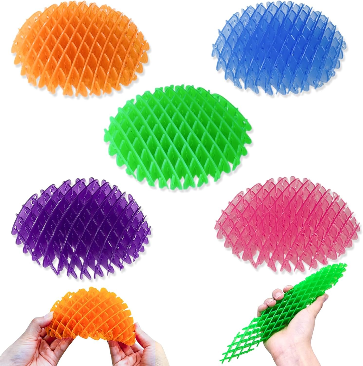 5 Packs Fidget Worm Toy, Worm Fidget Toy, Cute Worm Shaped Ornament, Resistance Fidget Toys Adults Stress Anxiety Relief Toys