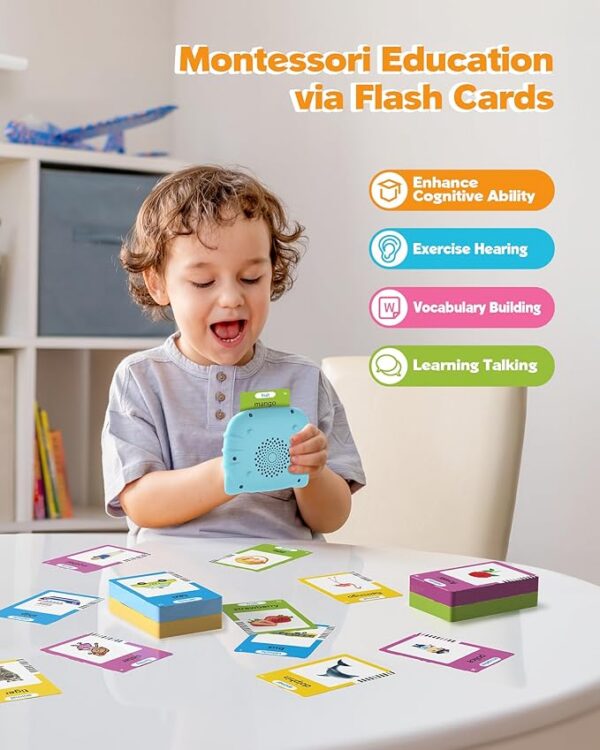 Montessori Language Learning with 224 Words, Pocket Speech Therapy and Autism Playthings, Children's Sensory Educational Device - 图片 2