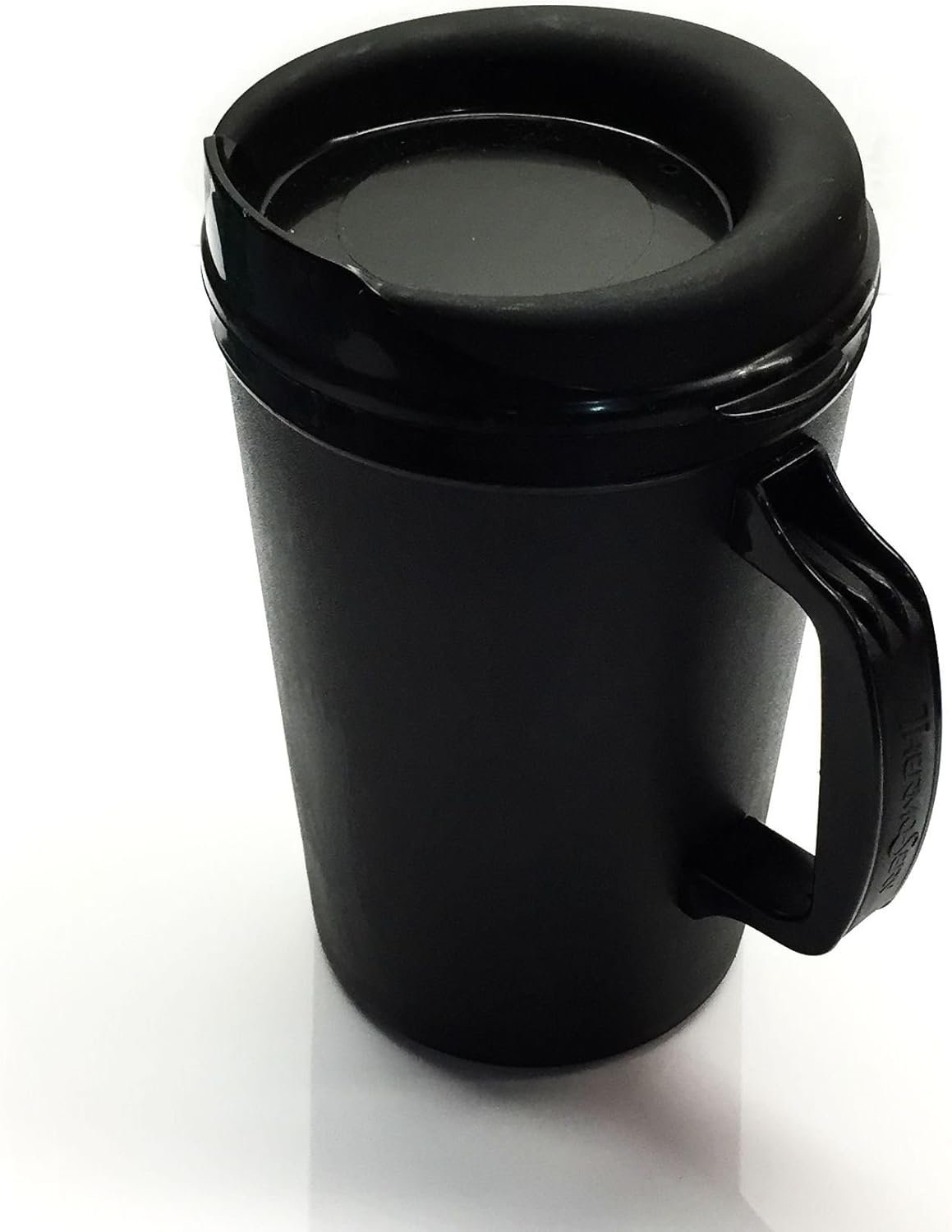 34 Oz ThermoServ Foam Insulated Coffee Mugs - Black