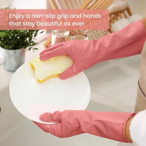 Rubber Cleaning Gloves for Dishwashing - 图片 4