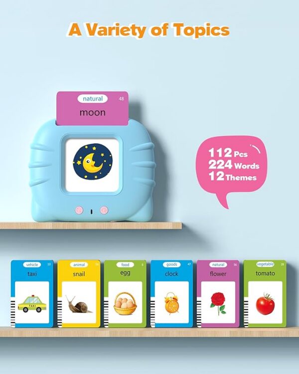 Montessori Language Learning with 224 Words, Pocket Speech Therapy and Autism Playthings, Children's Sensory Educational Device - 图片 4