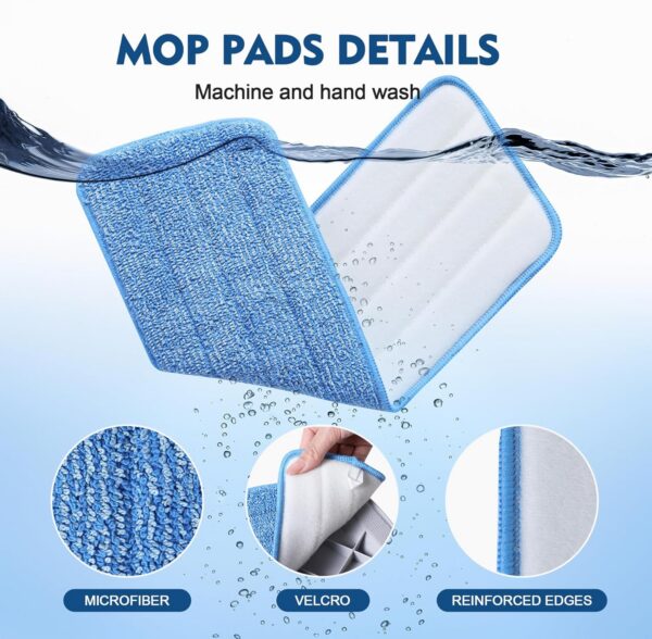 3 Pack Microfiber Mop Pads - 图片 3