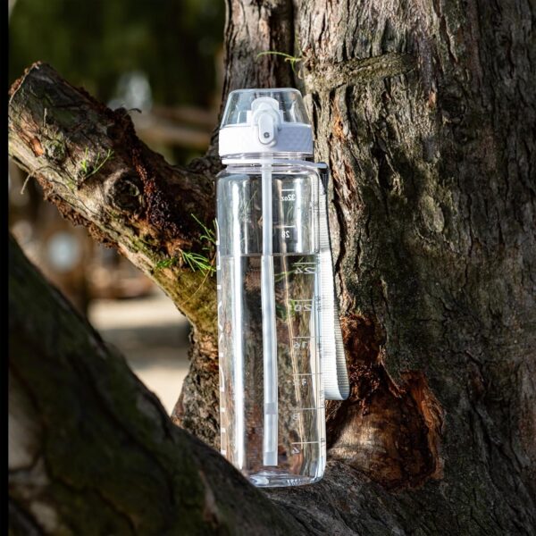 32oz Sports Bottle With Time Markers-BPA-Free Tritan Wide Mouth Bottle Leakproof Motivational wate bottles for Gym,Hiking,School or Office - 图片 3