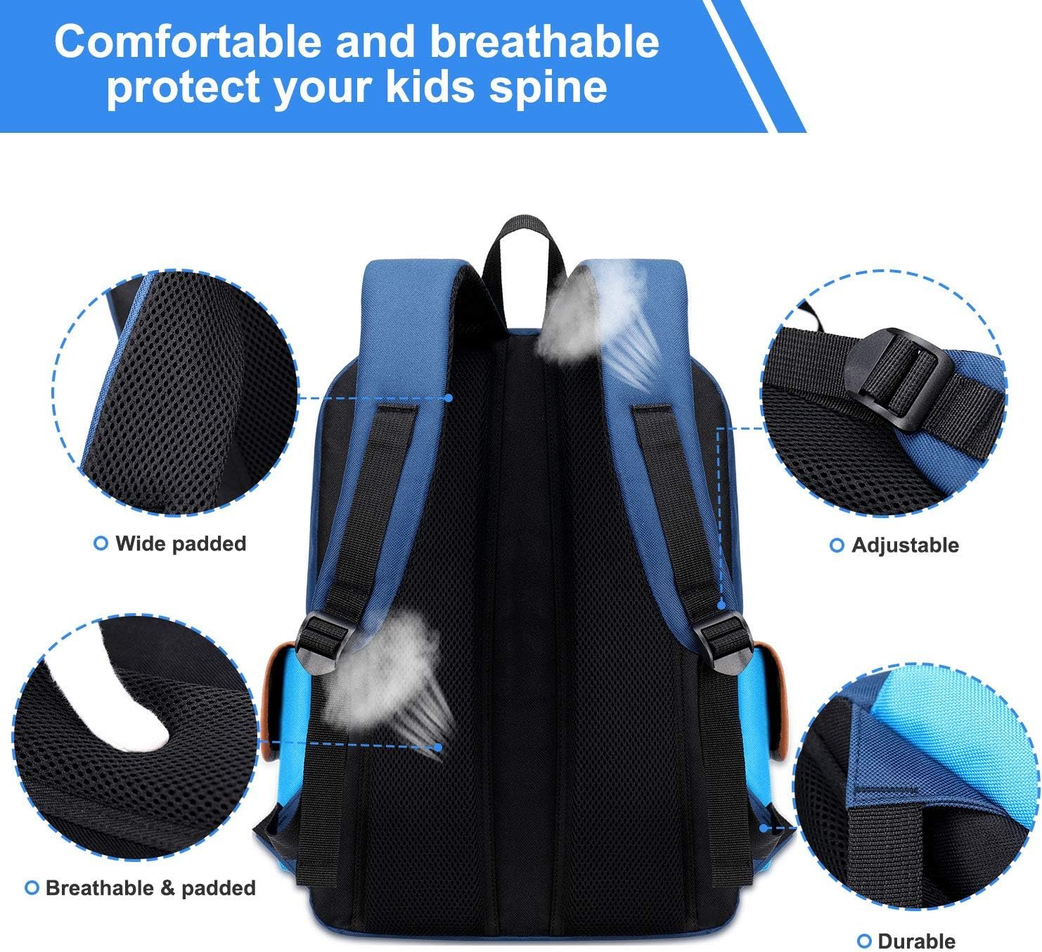 "Children Bookbag Preschool Kindergarten Elementary School Bag for Girls Boys " - 图片 4