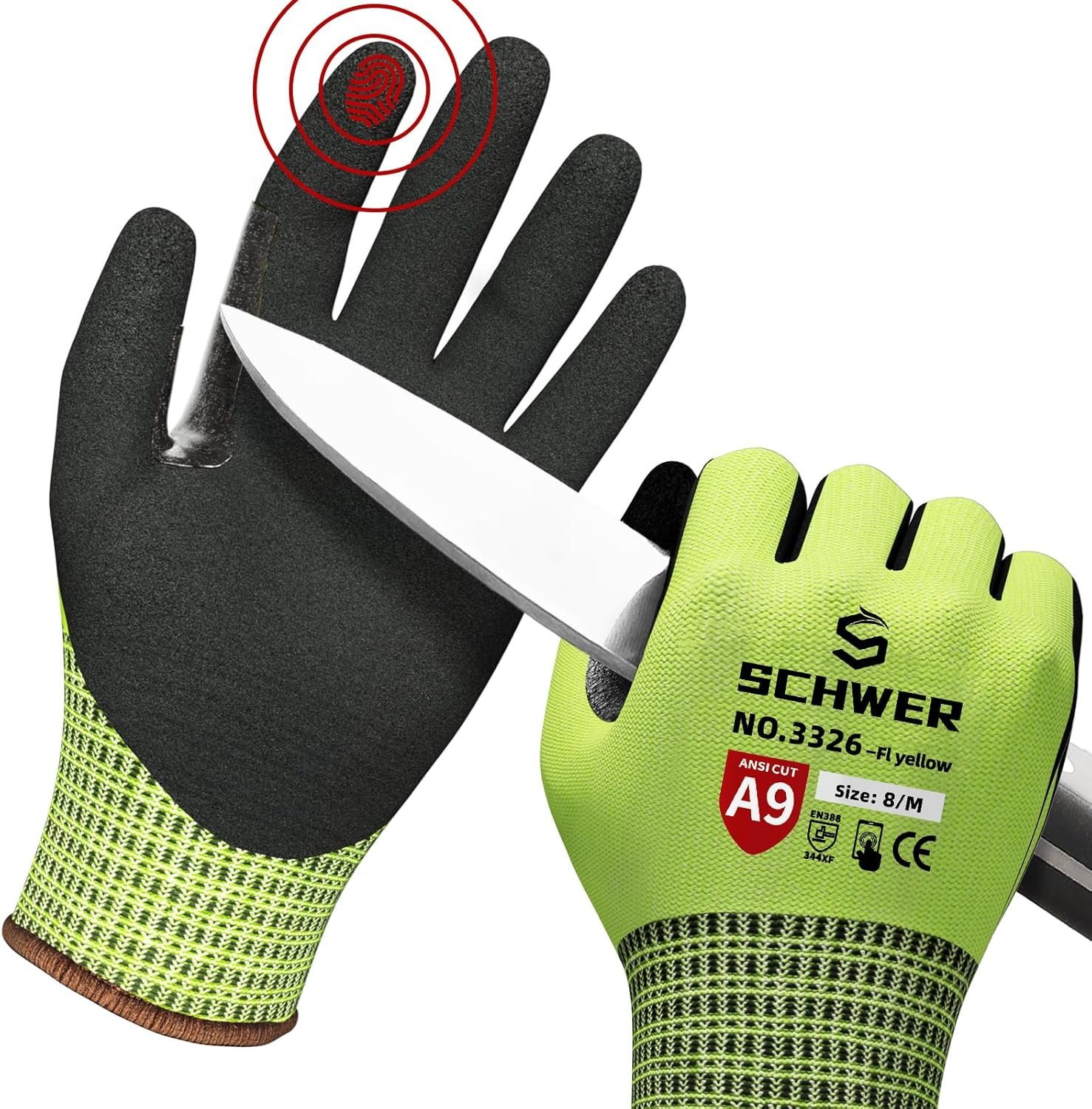 Level 5 Protection; Ambidextrous; Machine Washable; Superior Comfort and Dexterity; Lightweight — Perfect Cutting Gloves or Mandolin Glove