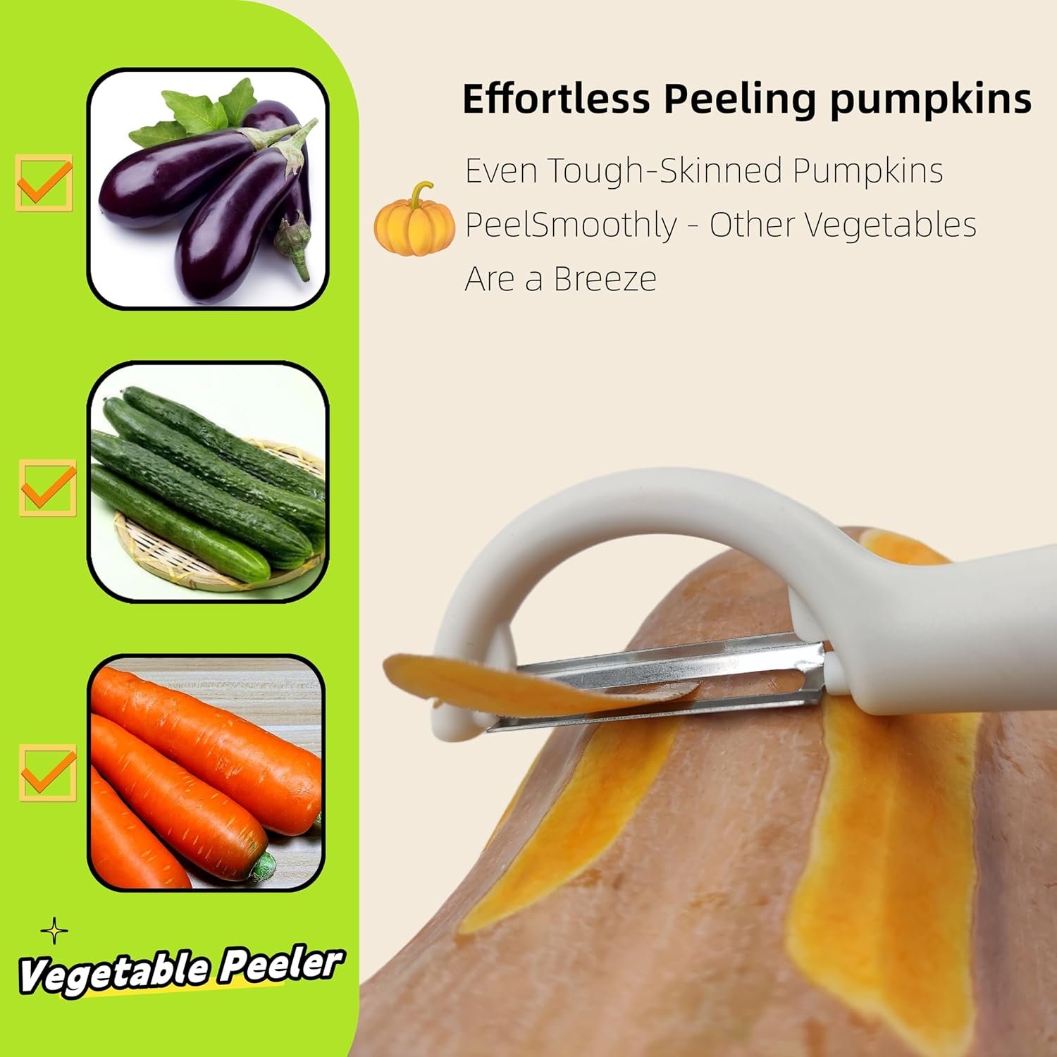 6-Piece Vegetable Peelers for Kitchen,Stainless Steel Apple Peeler Set for Veggie Carrot Fruit Zucchini Cucumber Peeler Sharp Potatoes & Potato Peeler Bulk with Non-Slip Handle - 图片 3