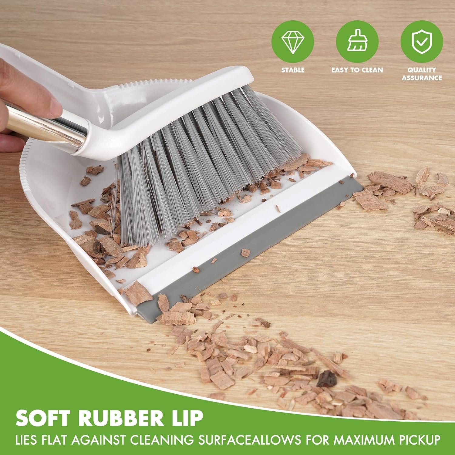 Dustpan and Brush Set, Small Brush and Dustpan Set, Hand Broom and Dustpan Set, Mini Handheld with Home - 图片 5