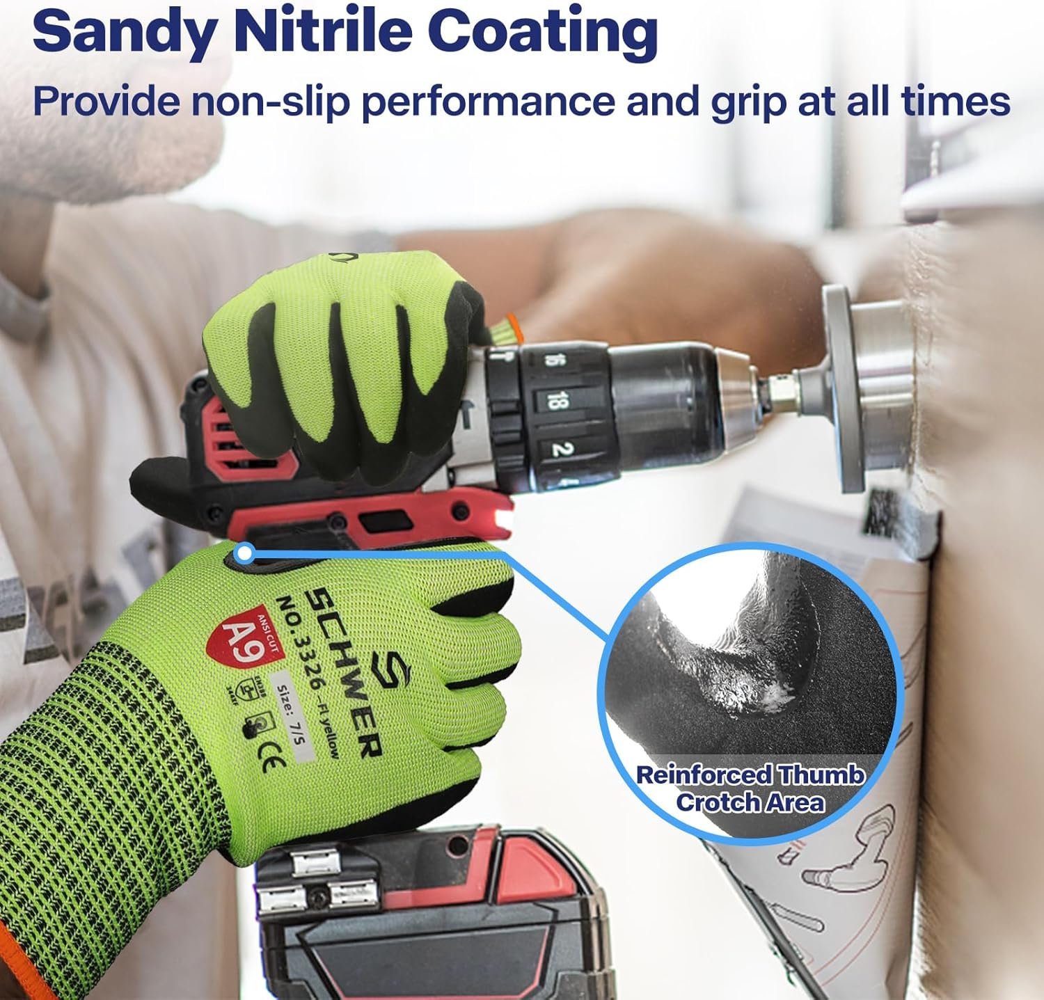 Level 5 Protection; Ambidextrous; Machine Washable; Superior Comfort and Dexterity; Lightweight — Perfect Cutting Gloves or Mandolin Glove - 图片 4