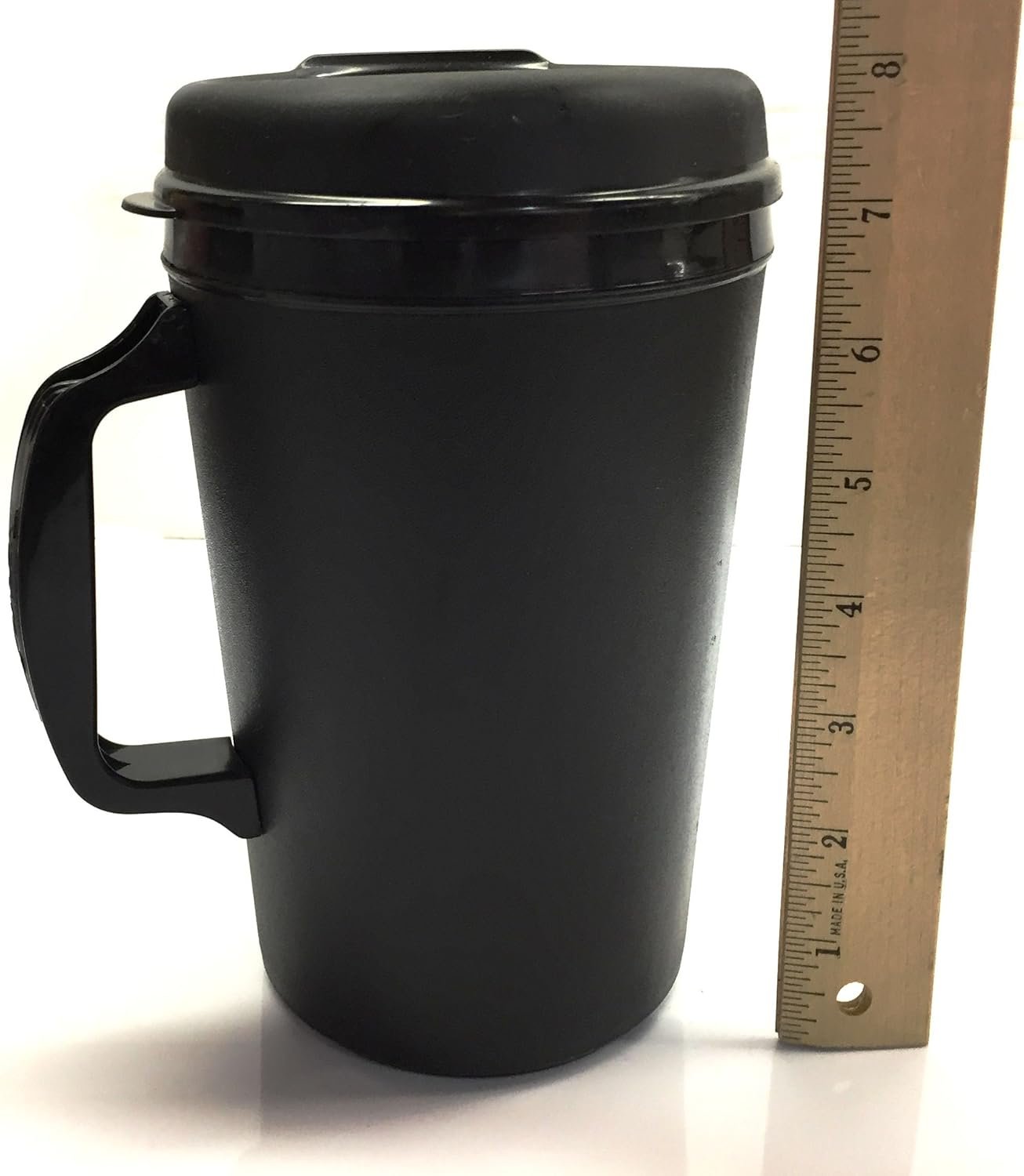 34 Oz ThermoServ Foam Insulated Coffee Mugs - Black - 图片 2