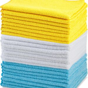 Cleaning Cloths Lint Free, Streak Free, Non-Abrasive, Reusable and Washable, 16" x 12",