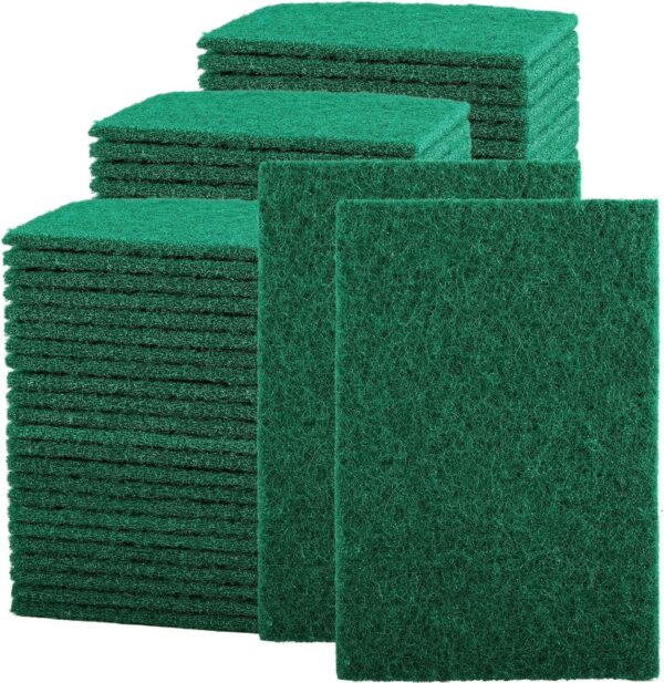100 Pcs Scouring Pads,Heavy Duty Scour Pads,Dish Scrubber Scouring Pads