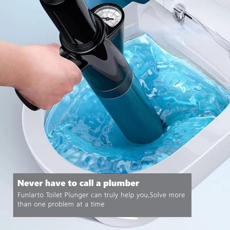Toilet Plunger High Pressure Air Drain Blaster Gun Drain Clog Remover Tools Air Plunger Heavy Duty Drain Powerful Plungers for Toilet Unclog Toilet - 图片 4