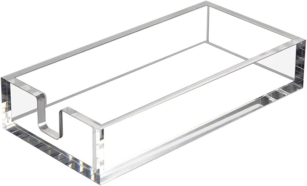 Acrylic Guest Towel Holder, Bathroom Napkins Guest Disposable Holder, Hand Towel Tray for Kitchen, Parties, Weddings, Party, Hotel