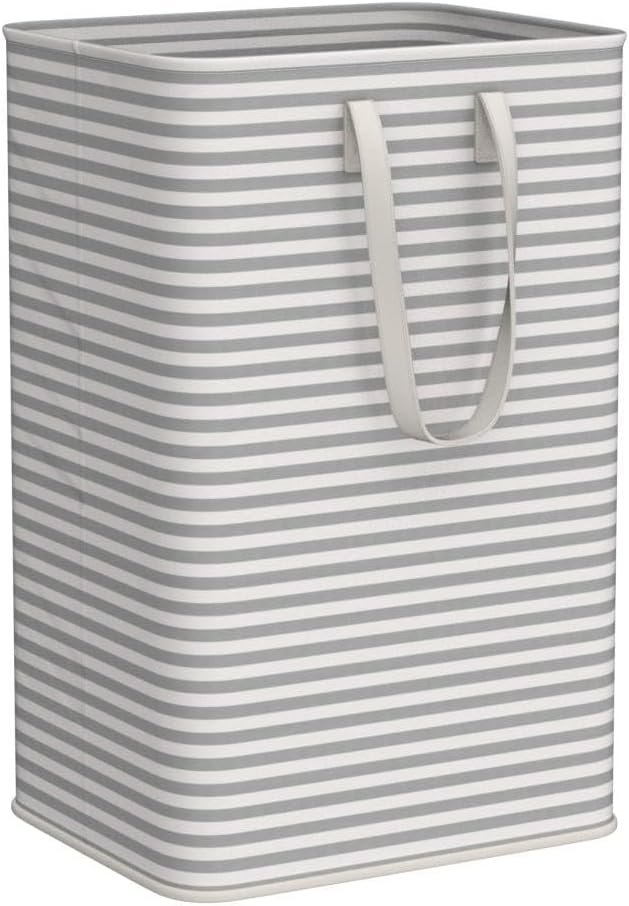 2 Pack Laundry Hamper Large Collapsible Laundry Baskets, Freestanding Waterproof Clothes Hamper with Easy Carry Handles in Laundry Room Bedroom Bathroom College Dorm