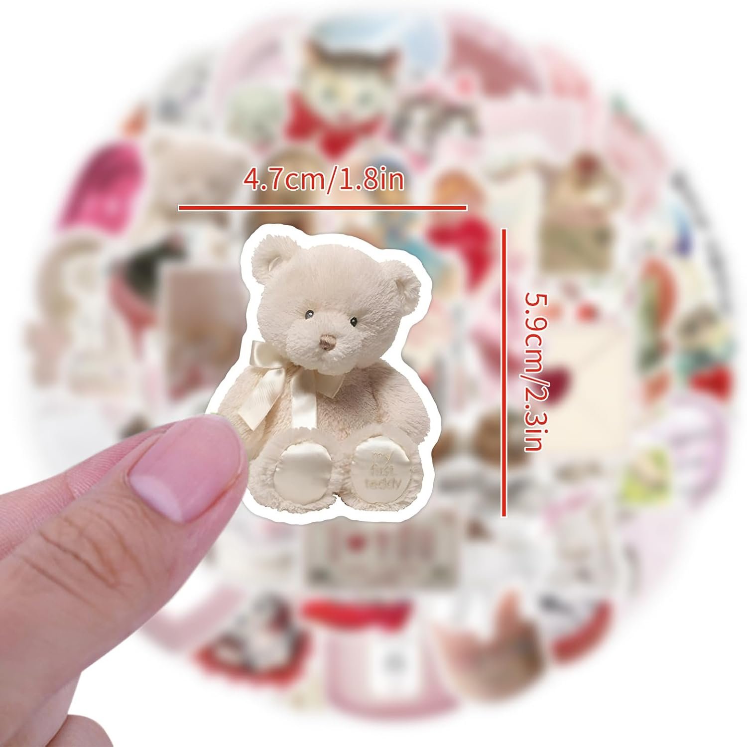 terproof Aesthetic Stickers, Pink Sticker Pack for Girls Water Bottles Laptop Computer Phone Guitar - 图片 4