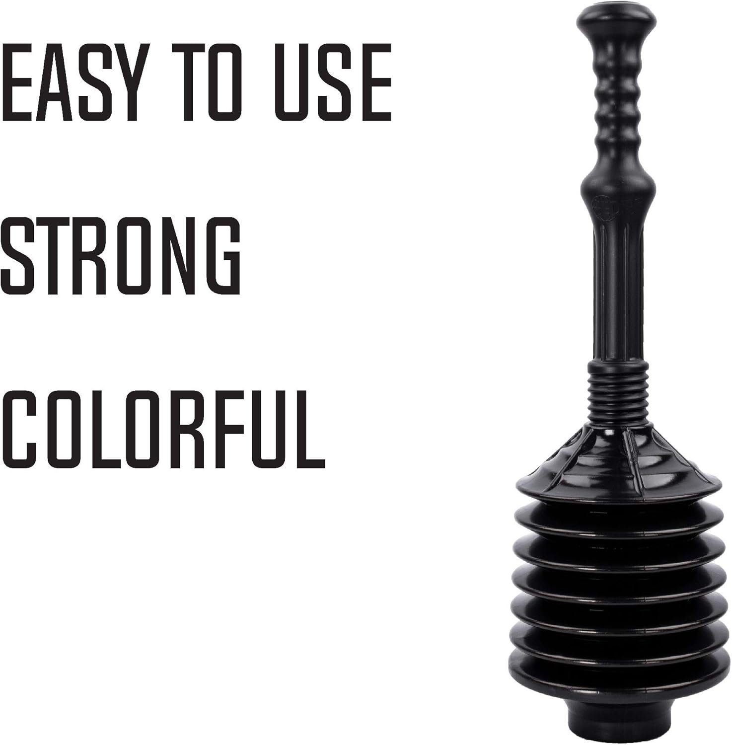 Heavy Duty Clogs from Clogged Bathroom Toilets, All Purpose Power Plungers for Bathrooms - 图片 4