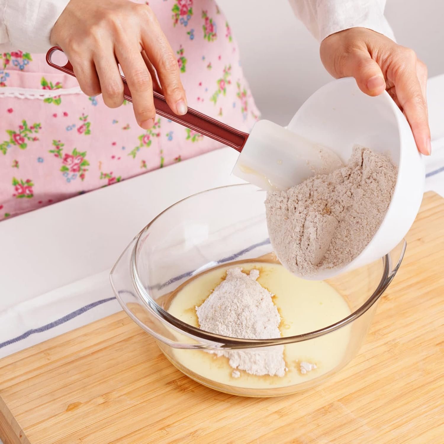 3 PCS Commercial Grade Heat Resistant Silicone Spatulas, 9.5-Inch Rubber Spatulas for Baking - 图片 4