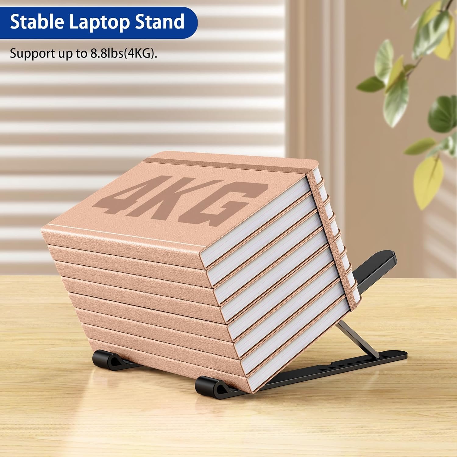 Plastic Laptop Riser, Portable and Adjustable Notebook Computer Holder Compatible with 10-14" Laptops - 图片 3