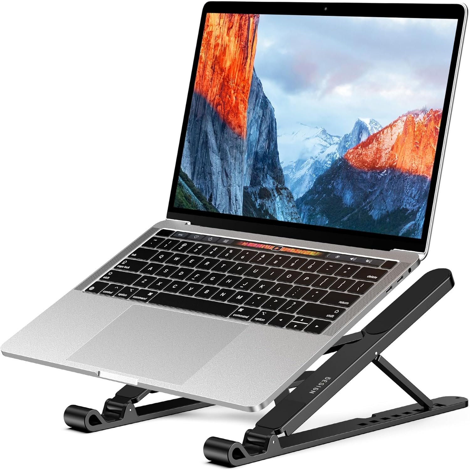 Plastic Laptop Riser, Portable and Adjustable Notebook Computer Holder Compatible with 10-14" Laptops - 图片 2