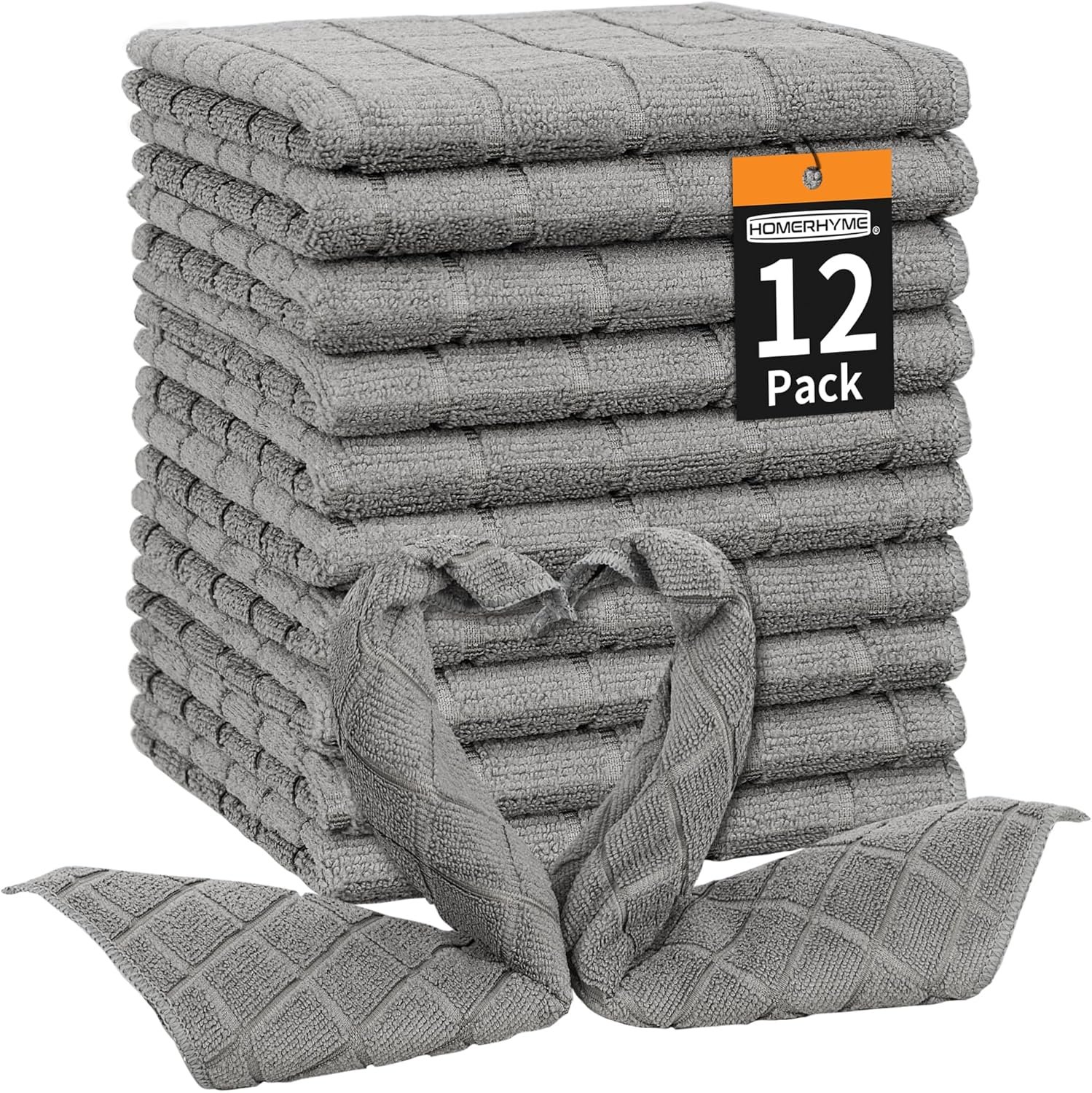 12 Pack Wash Cloths Face Towels, Soft Lint Free Quick Dry Bulk Absorbent Reusable Cleansing Cloths Hand Towels for Bathroom, Gym, Salon, Spa